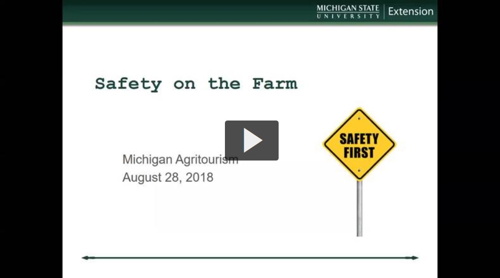 Screenshot of Safety on the Farm Webinar