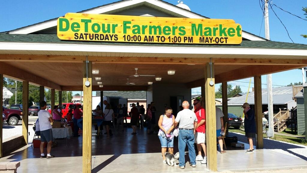 DeTour Village Farmers Market Pavillion in DeTour, Michigan, Upper Peninsula