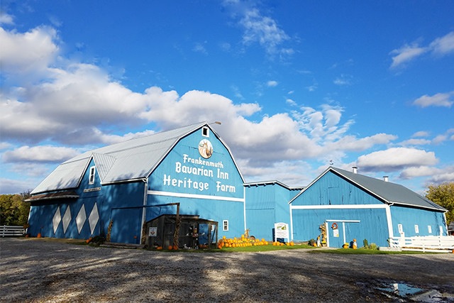Grandpa Tiny's Farm Blue Barn