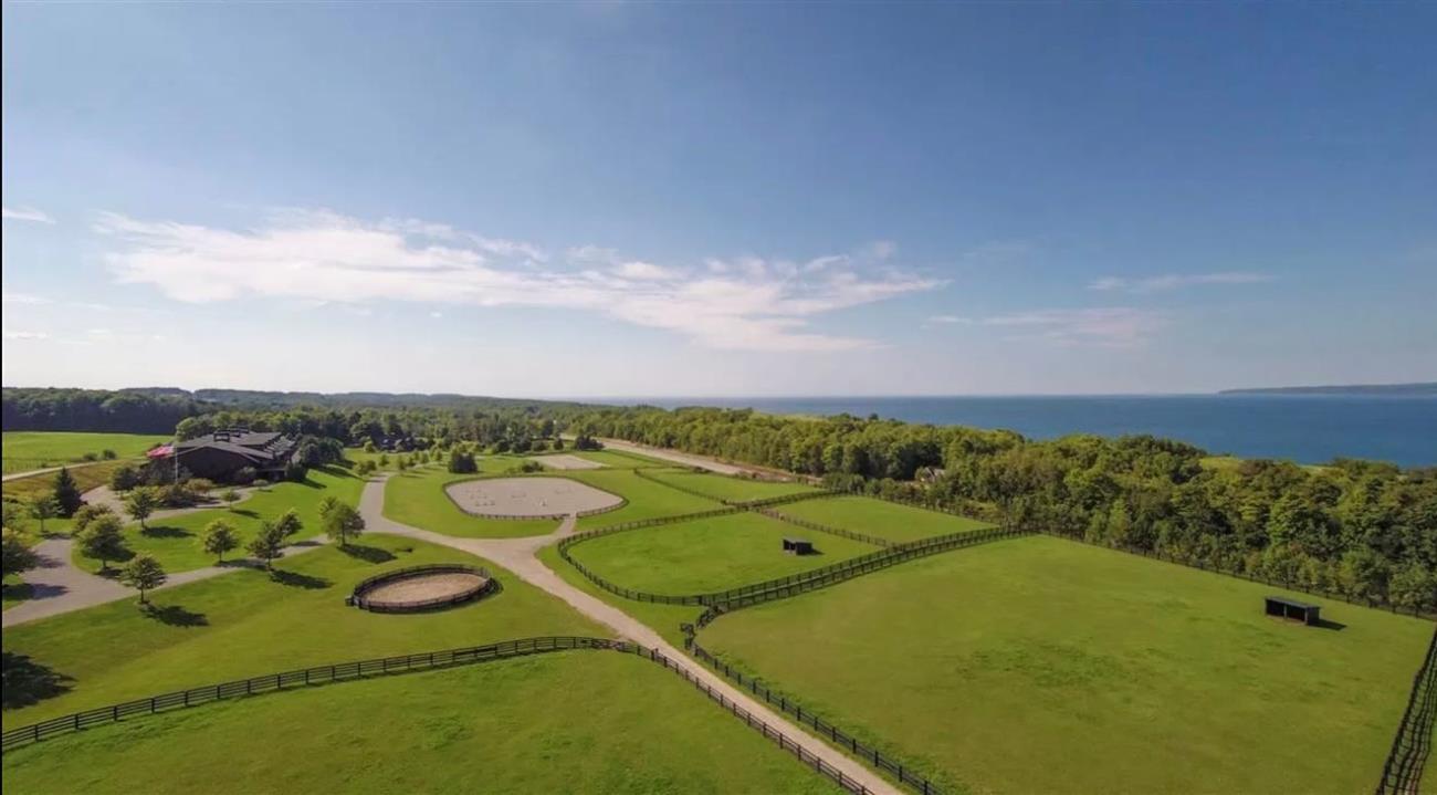 Overhead view of. Gypsy Farms Market in Petoskey