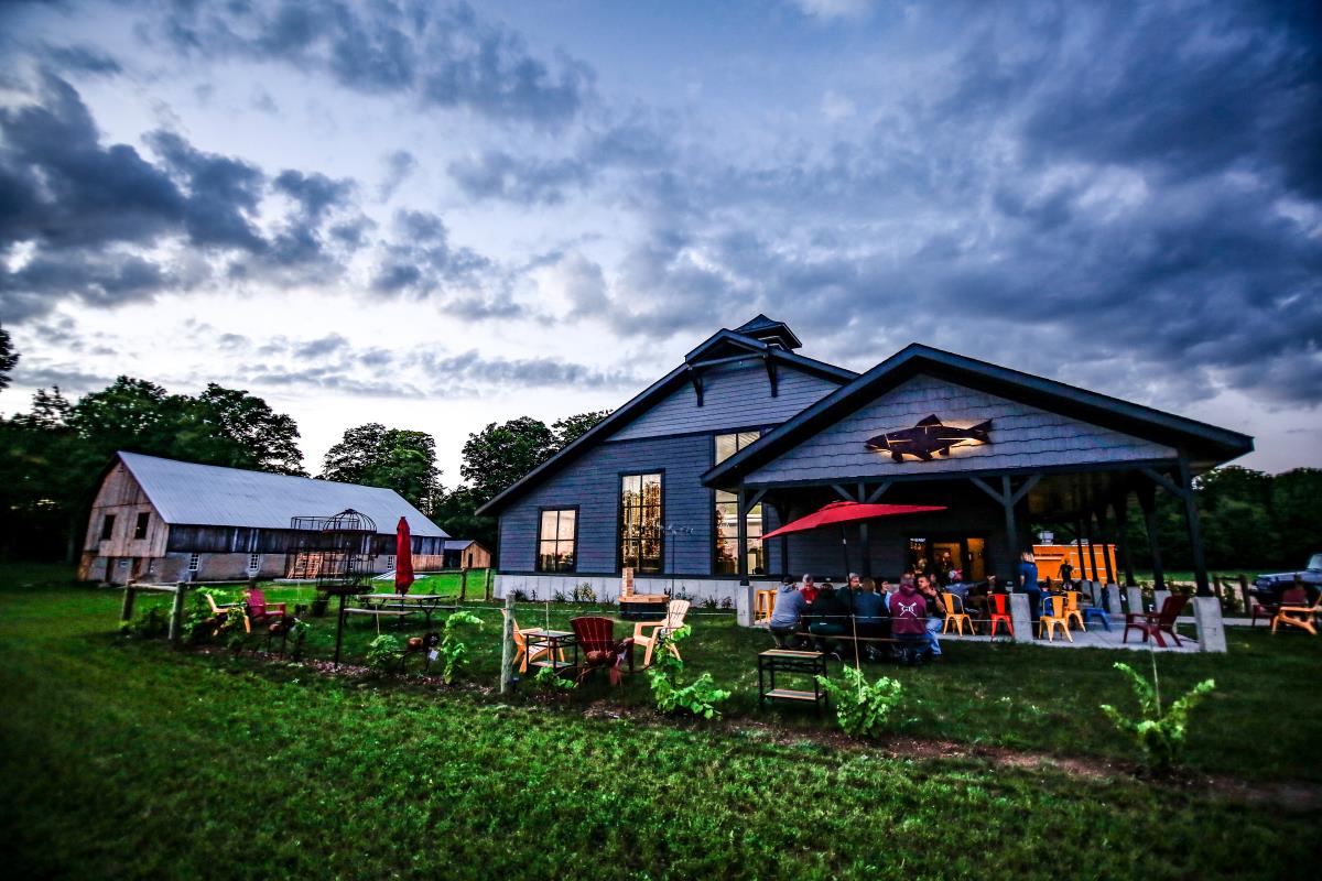 Iron Fish Distillery summer evening