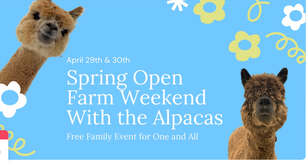 Spring Open Farm Flyer Cotton Creek Farms
